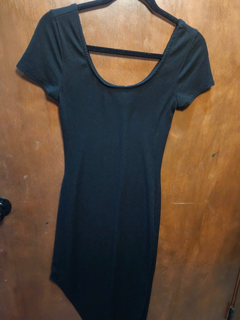 Women's Rue 21 Black Short Sleeve Fit Bodycon Dress Size Medium